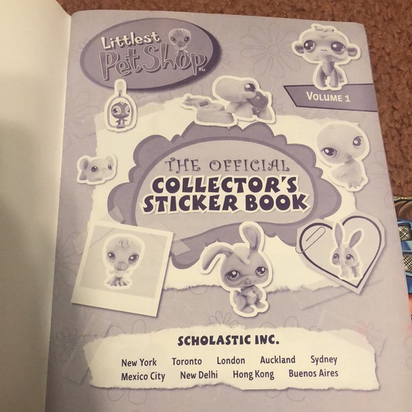 Vintage Scholastic🥳HP🥳Littlest Pet Shop The Official Collectors Sticker Book - Picture 3 of 10